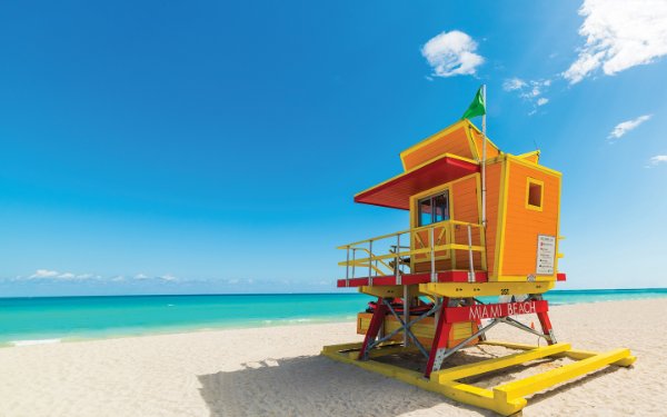 South Beach lifeguard house stand