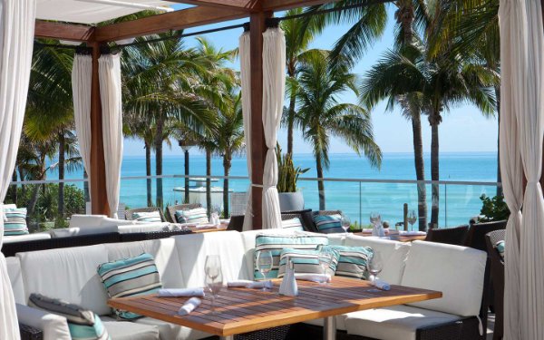 La Cote at Fontainebleau outside dining and ocean views