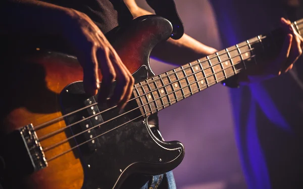 Guitar player on stage