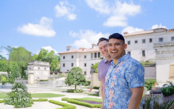 Die Ehemänner aus dem Mittleren Westen genossen die Erkundung Vizcaya Museum & Gardens