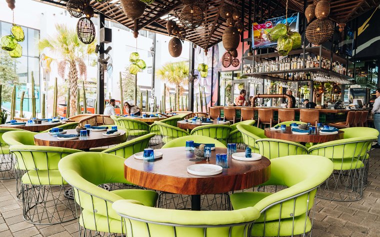 Bakan's outdoor dining and bar area Bakan's outdoor dining and bar area