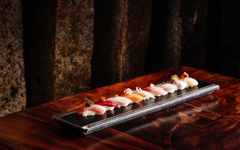 Nigiri presentation at Zuma Miami