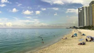 Eine Live-Ansicht von Sunny Isles Beach , Südansicht