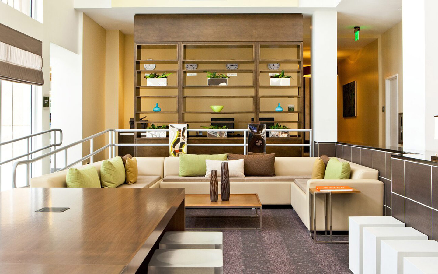 Element Miami lobby area Element Miami lobby area