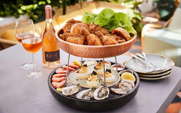 Brunch platter at Red Rooster Overtown