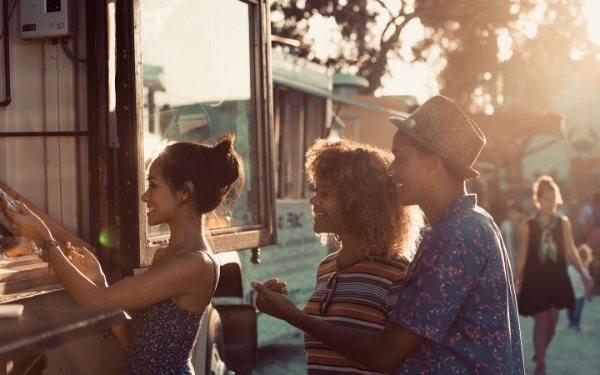 Pedido no food truck